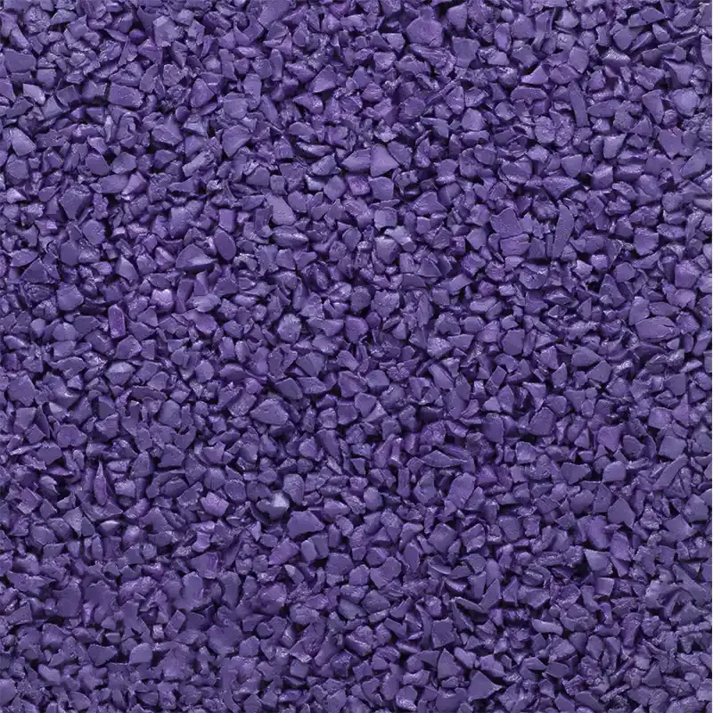 Purple EPDM rubber granules