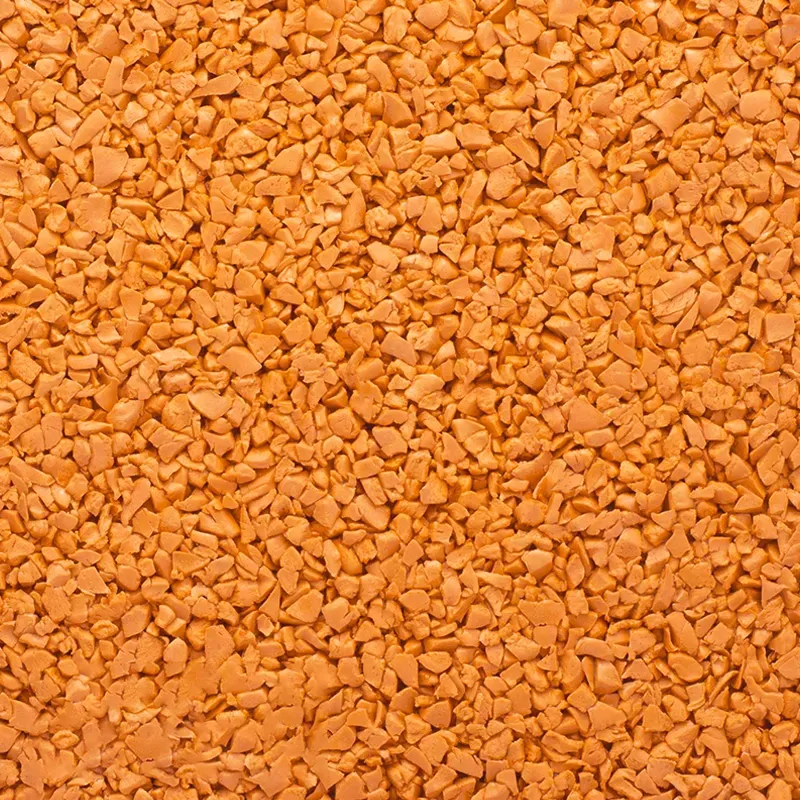 Heavy Orange EPDM rubber granules