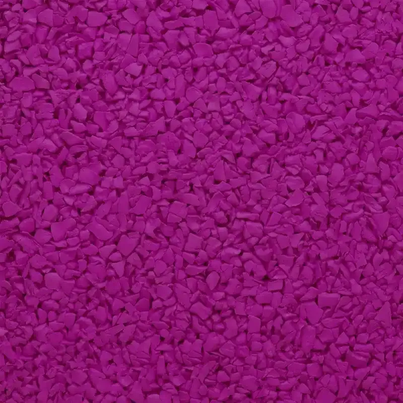 Magenta EPDM rubber granules