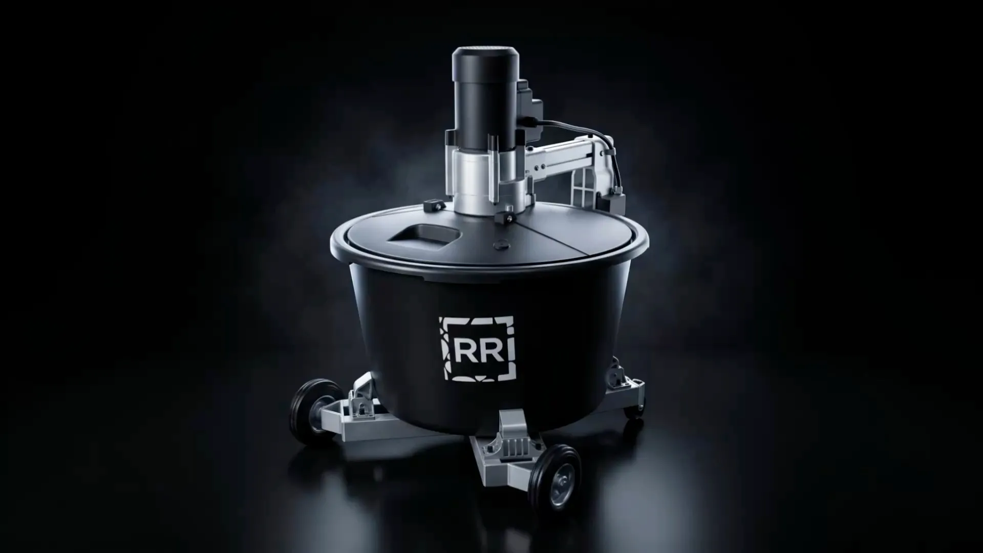 Resin Rubber RR80L forced-action mixer on a dark background