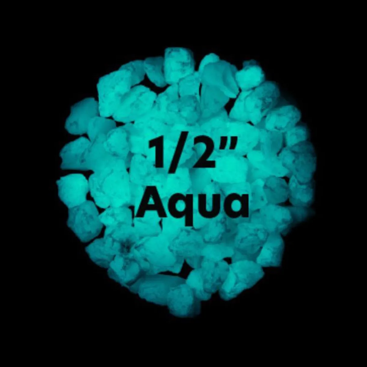 Glow Rock Aqua 1/2 inch – 1 lb
