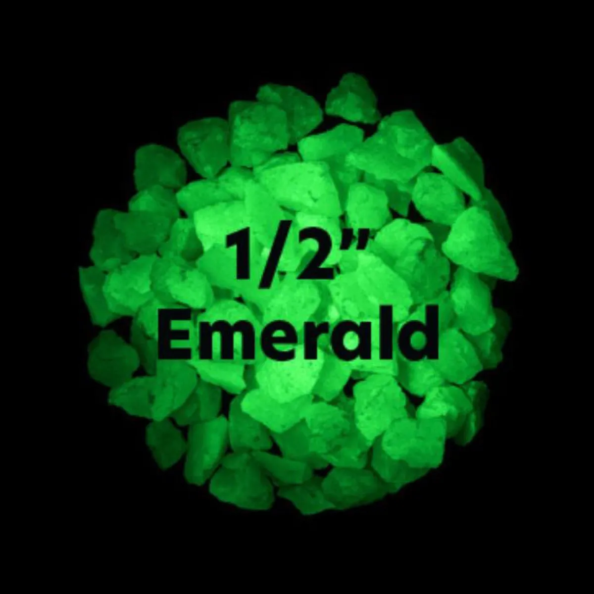 Glow Rock Emerald 1/2 inch – 1 lb
