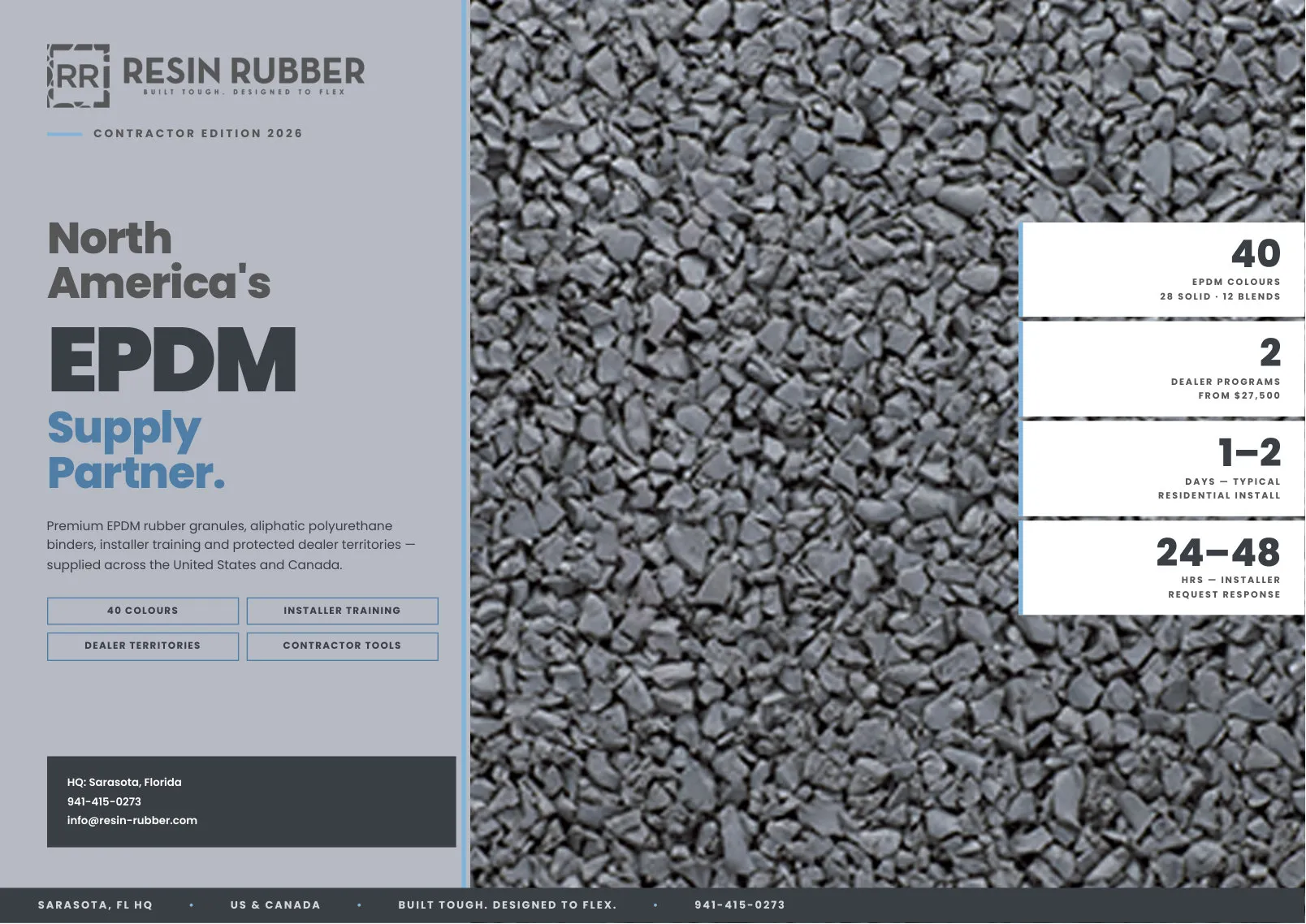 Cover of the Resin Rubber Contractor Edition 2026: North America's EPDM supply partner